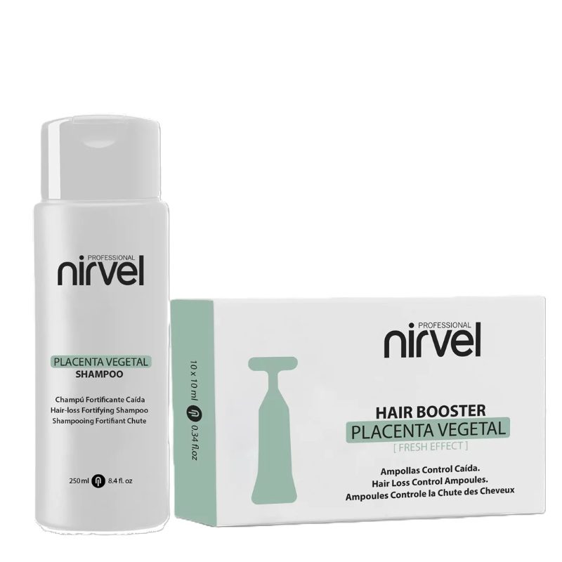 NIRVEL Pack Caida ( Placenta 10u+Champu)